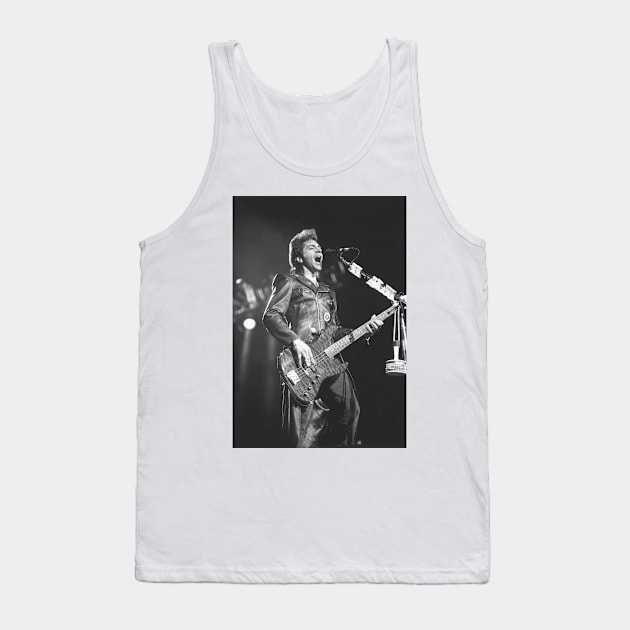 Tico Torres Bon Jovi BW Photograph Tank Top by Concert Photos